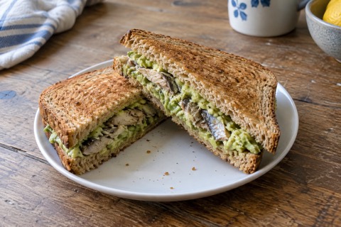 Tinned Sardine and Smashed Avocado Sandwich
