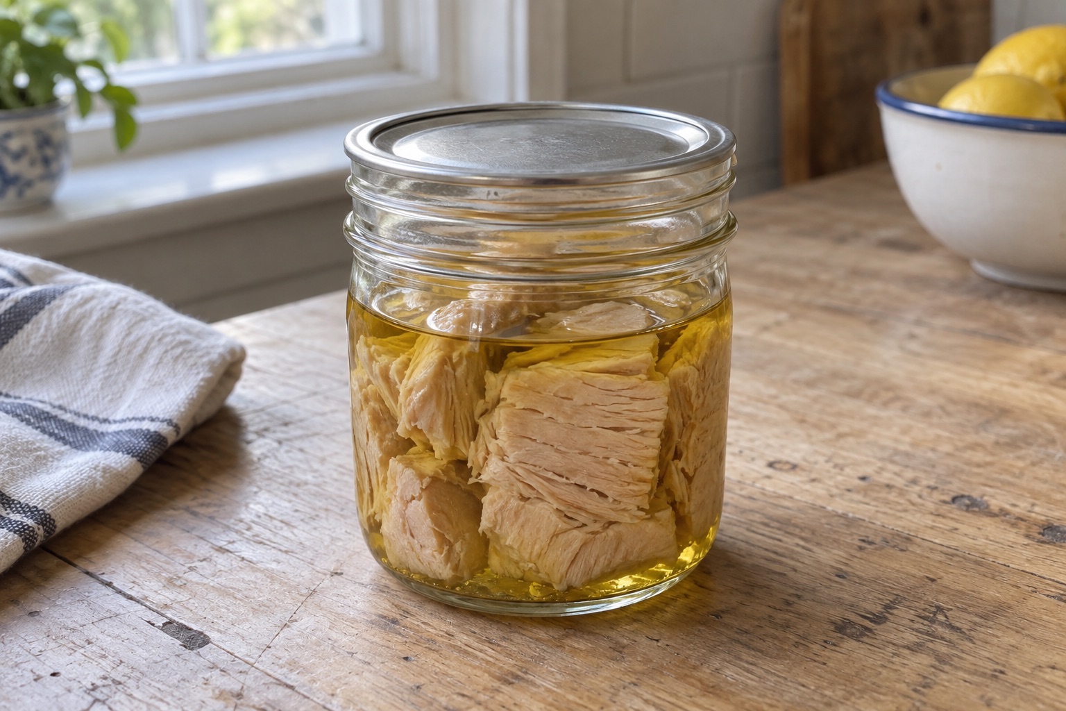 Pressure-Canned Tuna in Olive Oil
